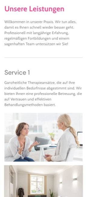 Responsives modernes Design für Praxen und Ärzte