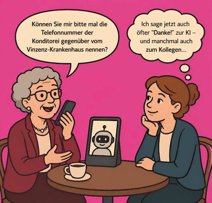 höfliche Dialog KI