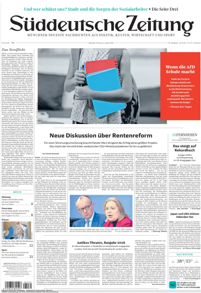 Wenn kritische Berichterstattung Markenfarben einer Partei unkritsch übernimmt