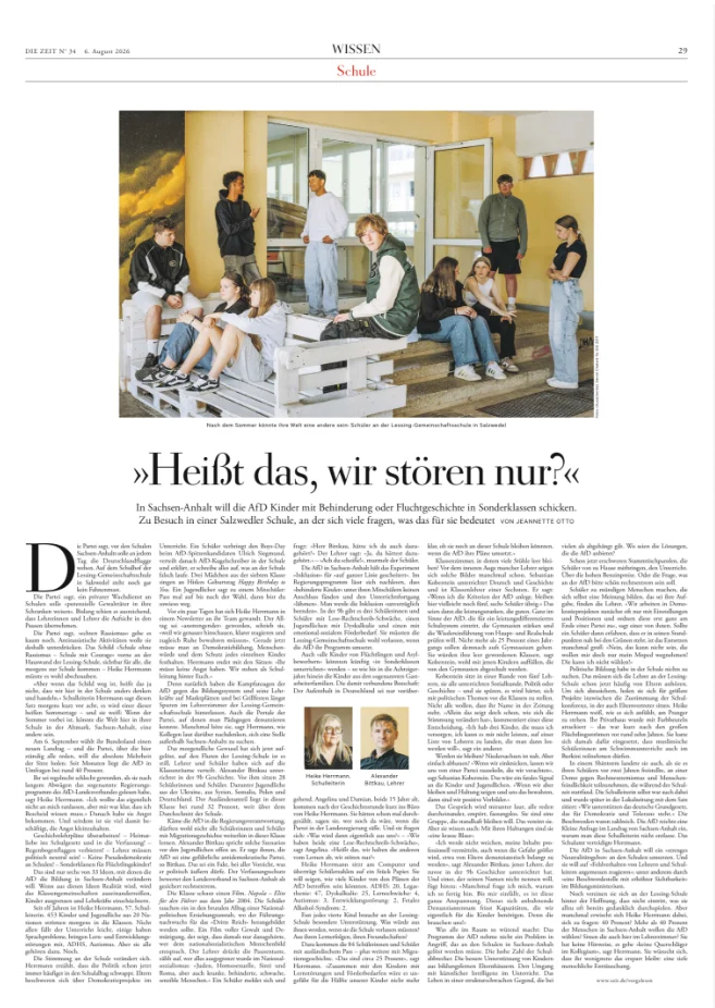 Aufbereitung von AfD Themen mit Markenfarben